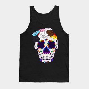 Pride Flag - Sugarskull Dia De Los Muertos Tank Top